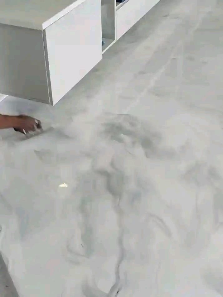 Epoxy Application in Progress