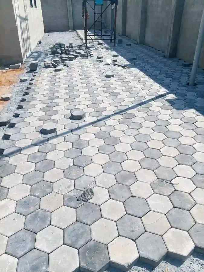 Hexagon Paver Patio
