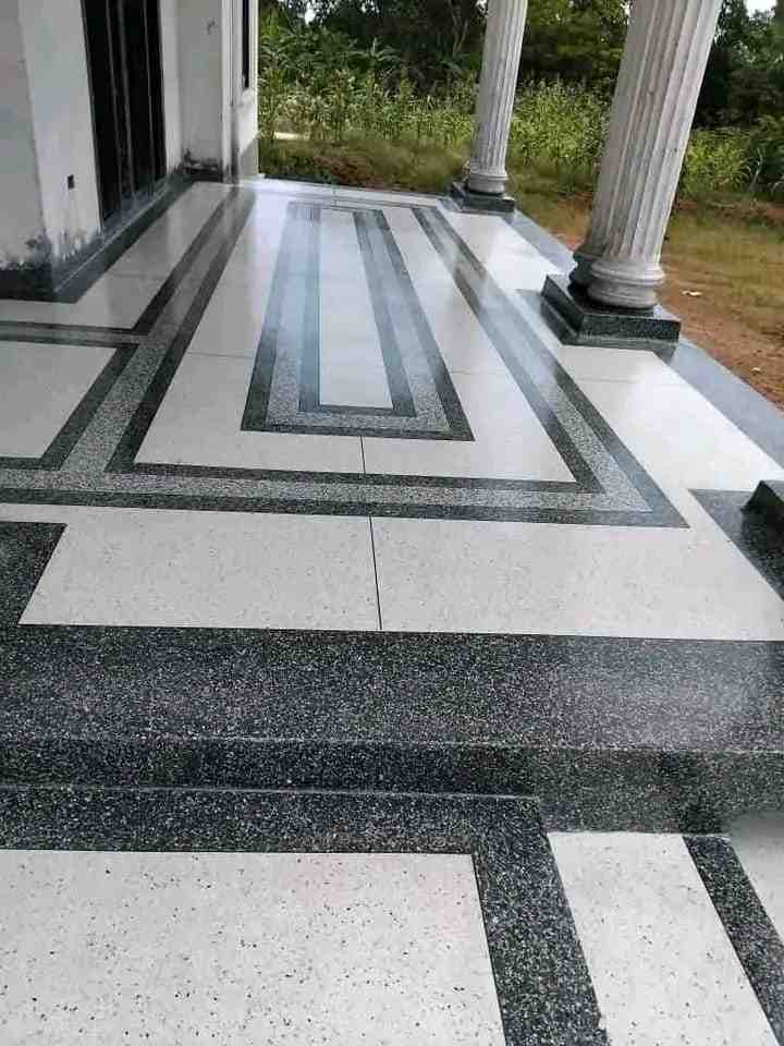 Terrazzo Columned Porch